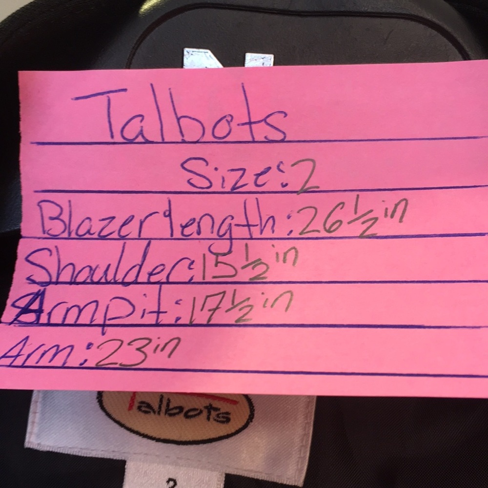 Talbots blazer, size 2 - Picture 8 of 8
